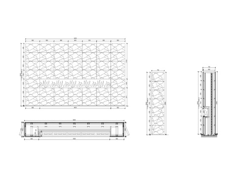  内嵌壁炉cad节点大样图 