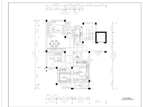  119平三港新城CAD施工图 