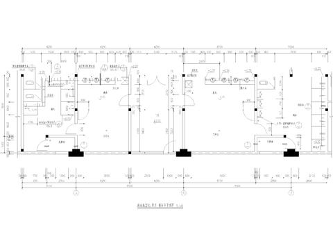  游泳池 更衣 淋浴间cad平面图 