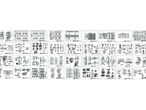  金属线槽配线安装cad图集 