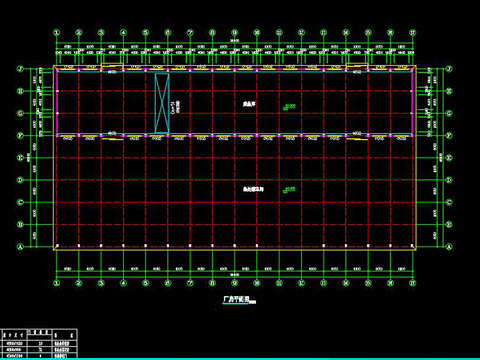  热处理车间结构cad图库 