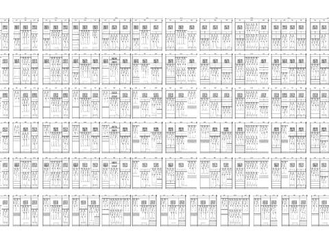 200种衣柜cad图库 