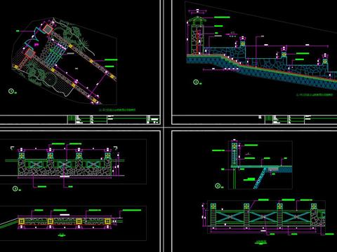  全套民宿酒店CAD施工图 