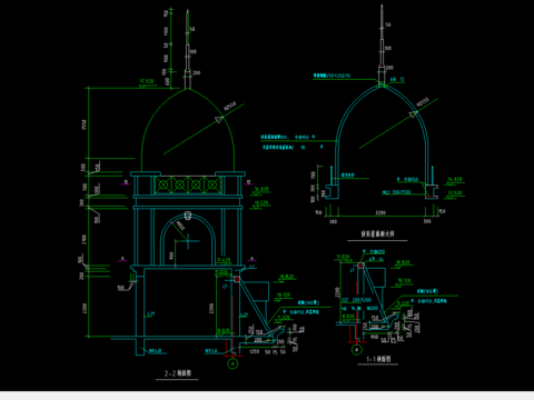  屋顶做法节点大样图 