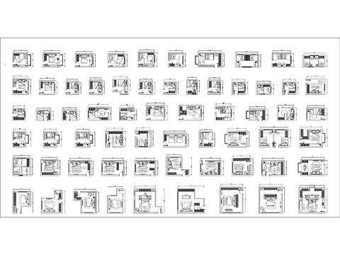  最新卧室cad平面图 