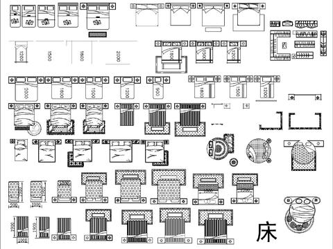  精品推荐平立面cad图库 