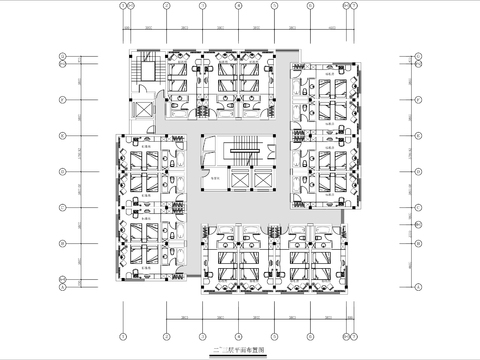  旅馆客房cad平面图 