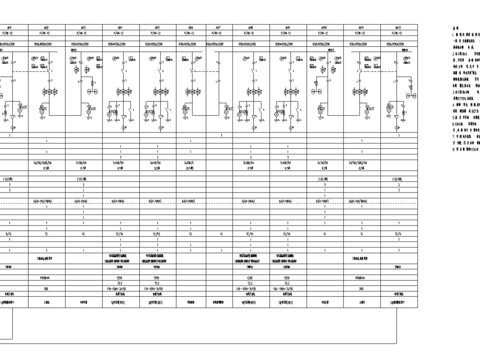 中压配电cad系统图 