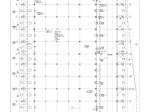  快件集散中心（一期）項目A區(qū)分撥中心及配套工程cad施工圖 