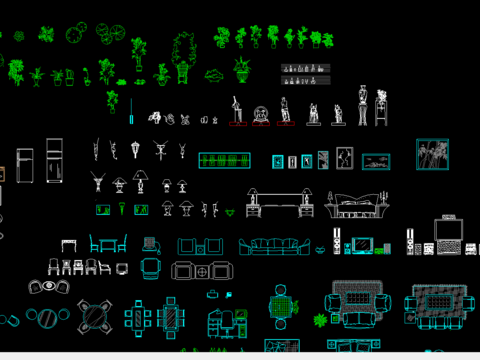  室内装饰CAD图库 