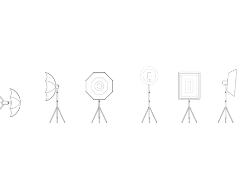  摄影器材CAD图库 