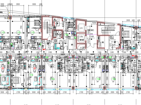  公寓cad施工圖 