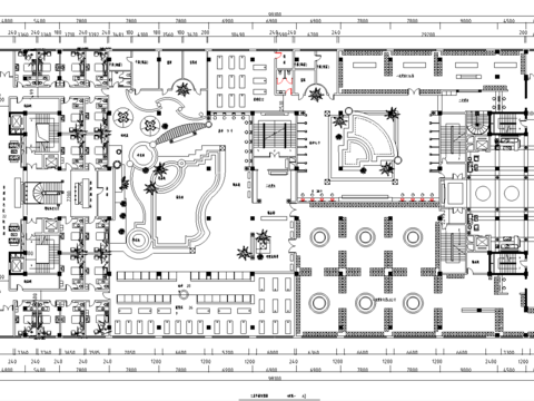  桑拿室cad平面图 