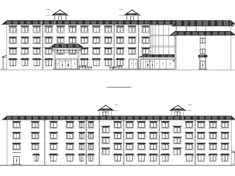  一套宾馆建筑CAD图纸 