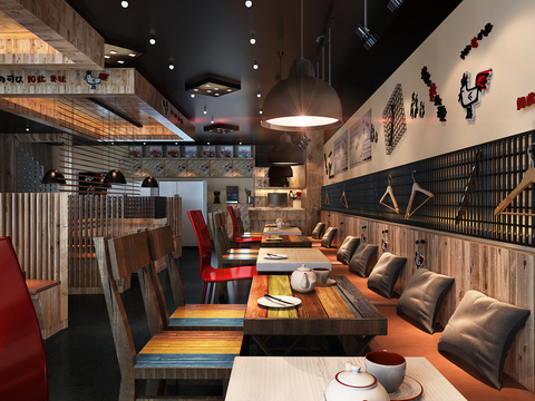  快餐店cad施工图 