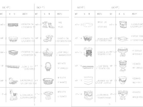  欧式庭院cad图库 