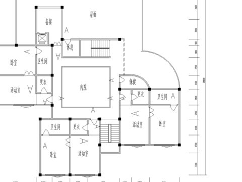  幼儿园建筑CAD施工图 