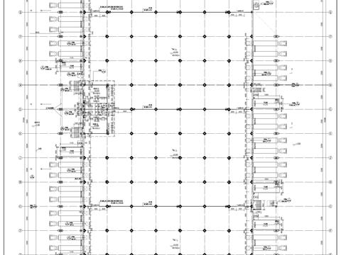  物流园厂房建筑cad平面图. 