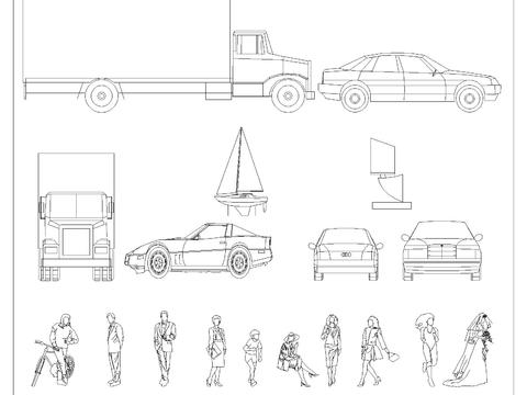  立面图块集图库 