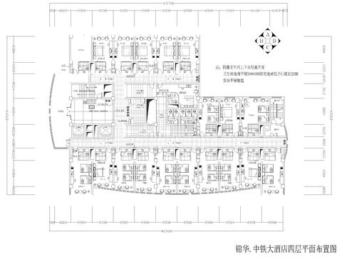  五星级酒店客房CAD施工图 