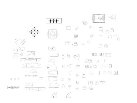  建筑常用的CAD图块 