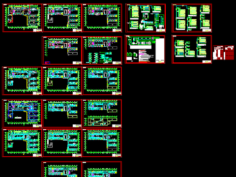  办公楼配电、防雷、照明电气CAD施工图 
