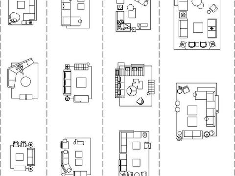  2023最新沙发CAD图库 