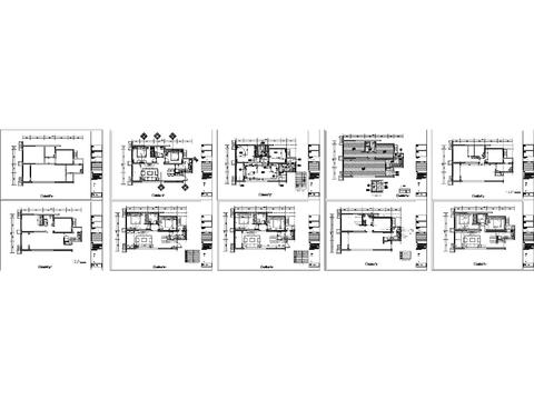  住宅平面布置CAD施工图 