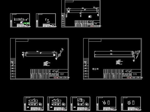  举升机cad大样图 