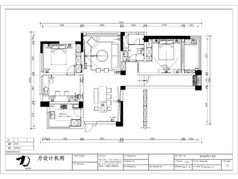  大平層豪宅CAD施工圖 