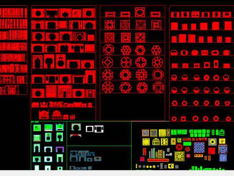  中式雕花CAD图库 