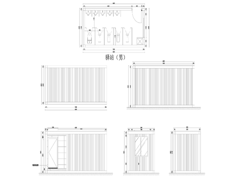  22营地集装箱cad立面图 