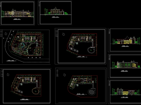  幼儿园cad建筑图 