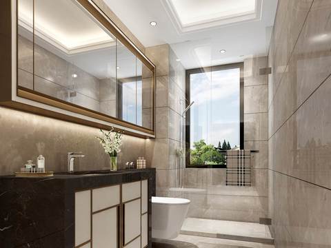  现代高层120户型样板房施工图 