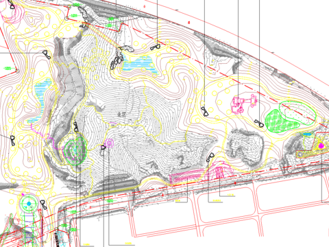  园博园总平面cad施工图 