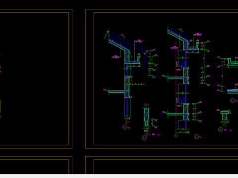  市区农民拆迁安置小区排屋建筑图 