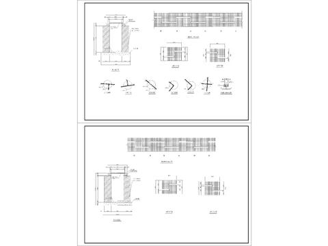  排水沟、快速取水阀CAD施工图 