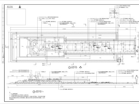  特色雕塑水景细部节点大样 