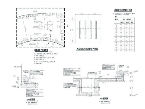  水景涌泉节点大样 