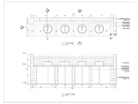  洗手台节点大样 