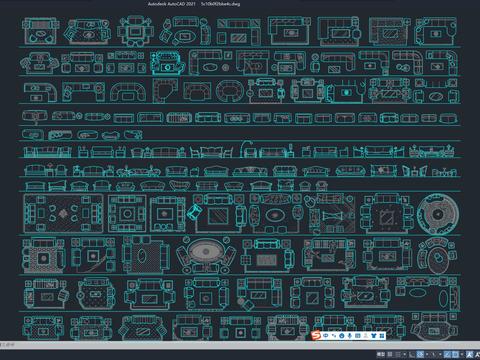  沙发 客厅沙发 组合沙发cad图库 