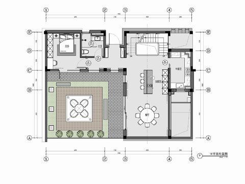  四層小別墅家裝室內(nèi)CAD施工圖 