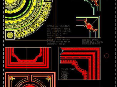  法式洛可可雕花 CAD图库 