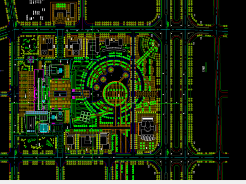  行政中心规划总平面图 