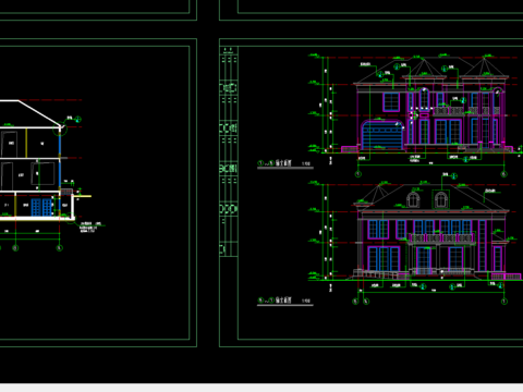  上海某别墅施工图 