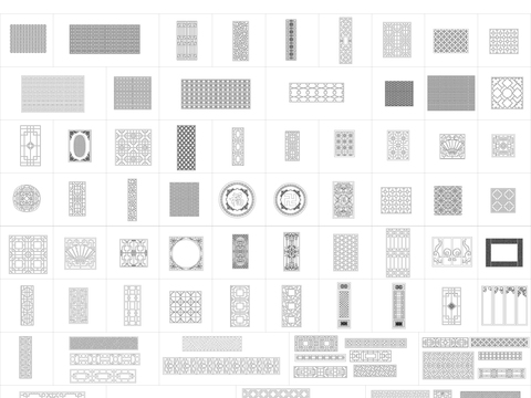  中式线条CAD图库 