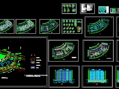  凯悦宾馆cad施工图 