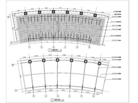  非机动车停车位做法cad大样图 