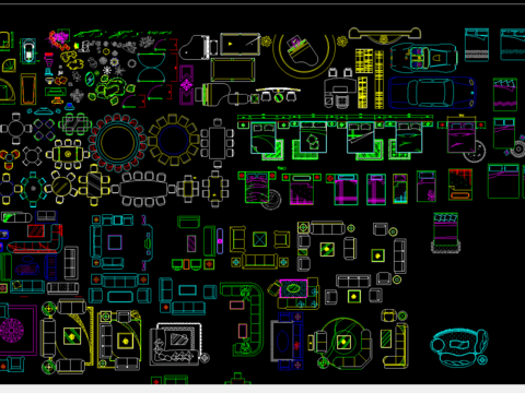  室内平面CAD图库 
