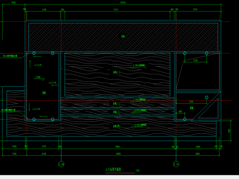  入口水景施工大样图 